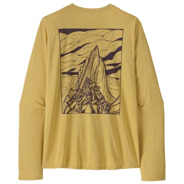 Camiseta Patagonia Ms Ls Cap Cool Daily T-Cloud Crag Limest