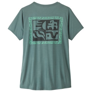 Majica S Kratkimi Rokavi Patagonia Ws Cap Cool Daily T-Mother Rays Blue Sag