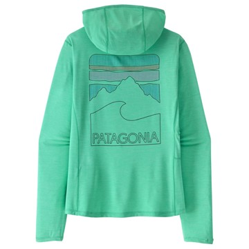 Majica S Kratkimi Rokavi Patagonia Ws Cap Cool Sun Ho-Peak Visions Aqua Sto