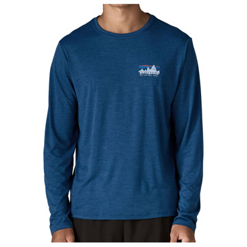 Camiseta Patagonia Ms Ls Cap Cool Daily T-'73 Skyline Cleme