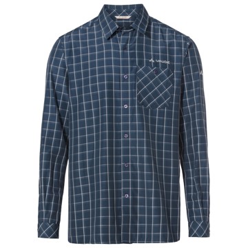 Camisa Vaude ALBSTEIG LS SHIRT III Dark Sea/Dark Se