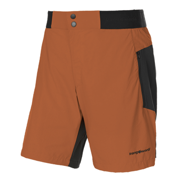  Trangoworld PANT. CORTO HORNAVAN Naranja/Negro