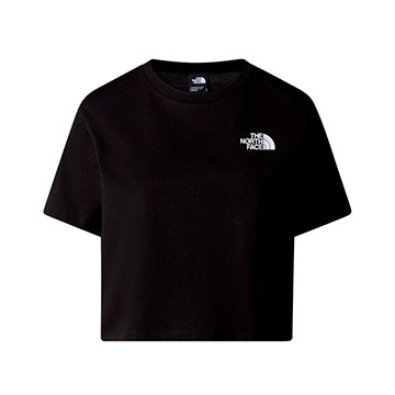  The North Face W Cropped Simple Dome Tee Tnf Black 