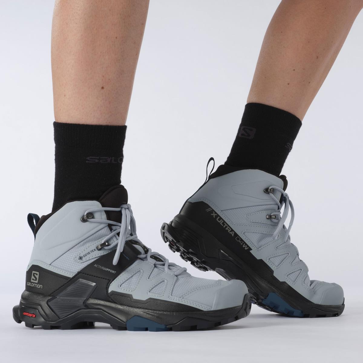 Salomon X Ultra 4 Mid Wide Gtx W Quarry/bla | Barrabes