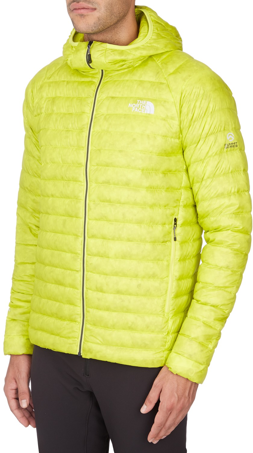 North store Face Summit Series 800 Down Hooded Packable Quince Jacket