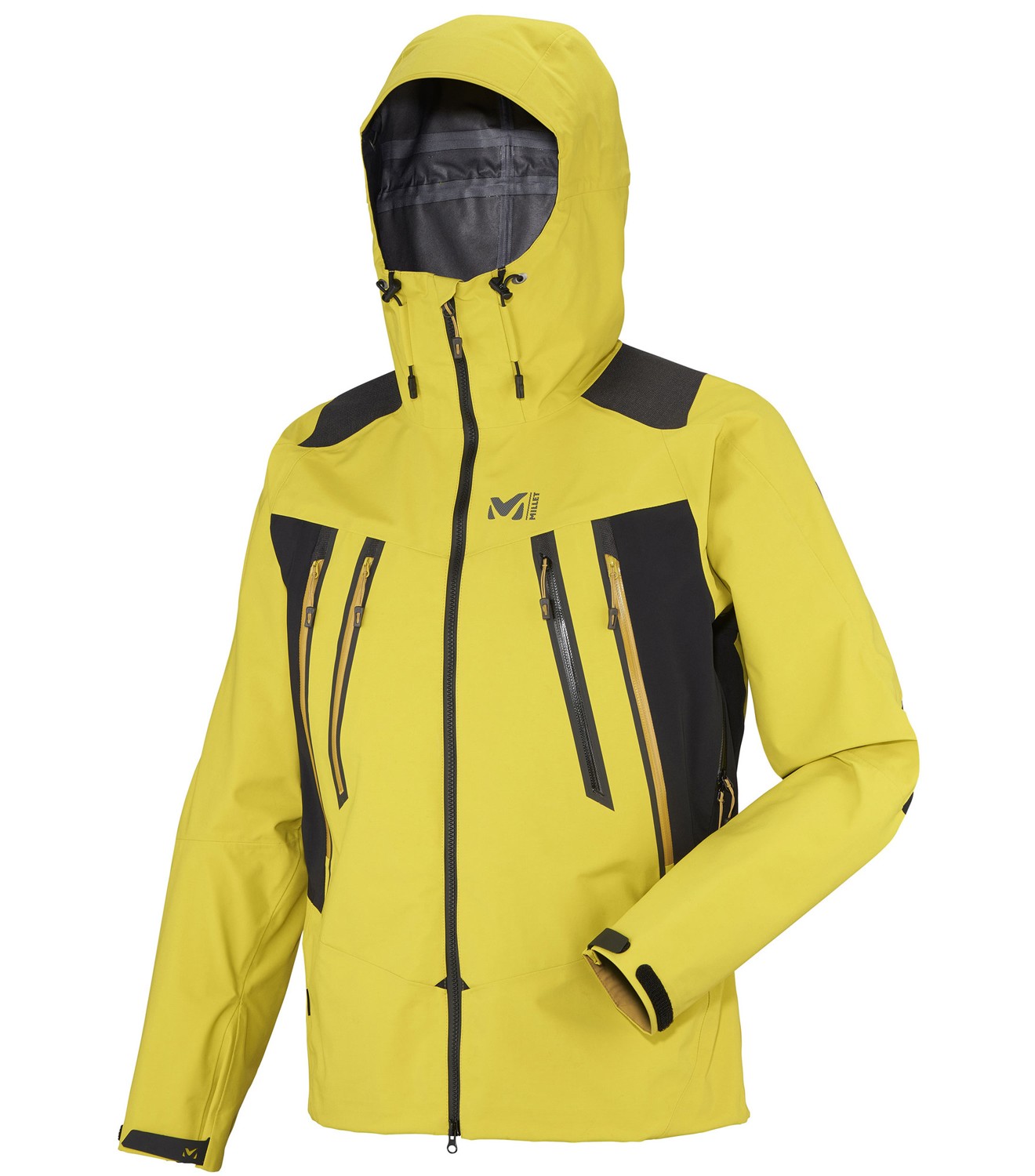 【美品】 MILLET GORE-TEX マウンテンパーカー L MILLET GORE-TEX マウンテンパーカー イエロー ファッション