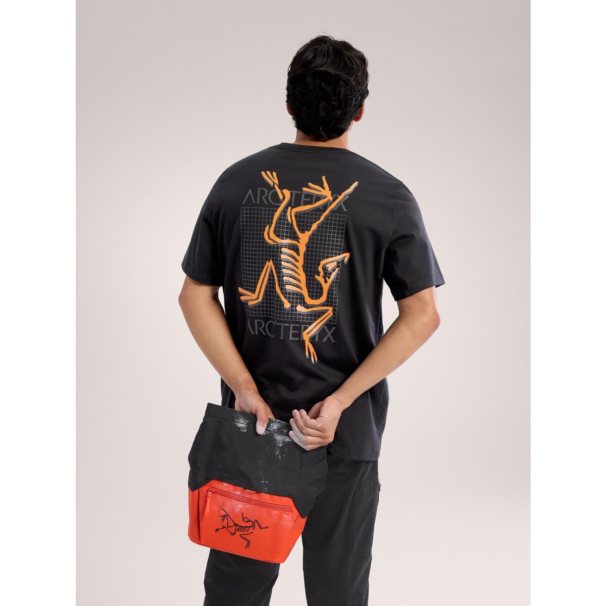 人気【ARC'TERYX】ARC'MULTI BIRD LOGO SS T-SHIRT BLACK NOTRE-CHICAGO-Arc_Teryx-