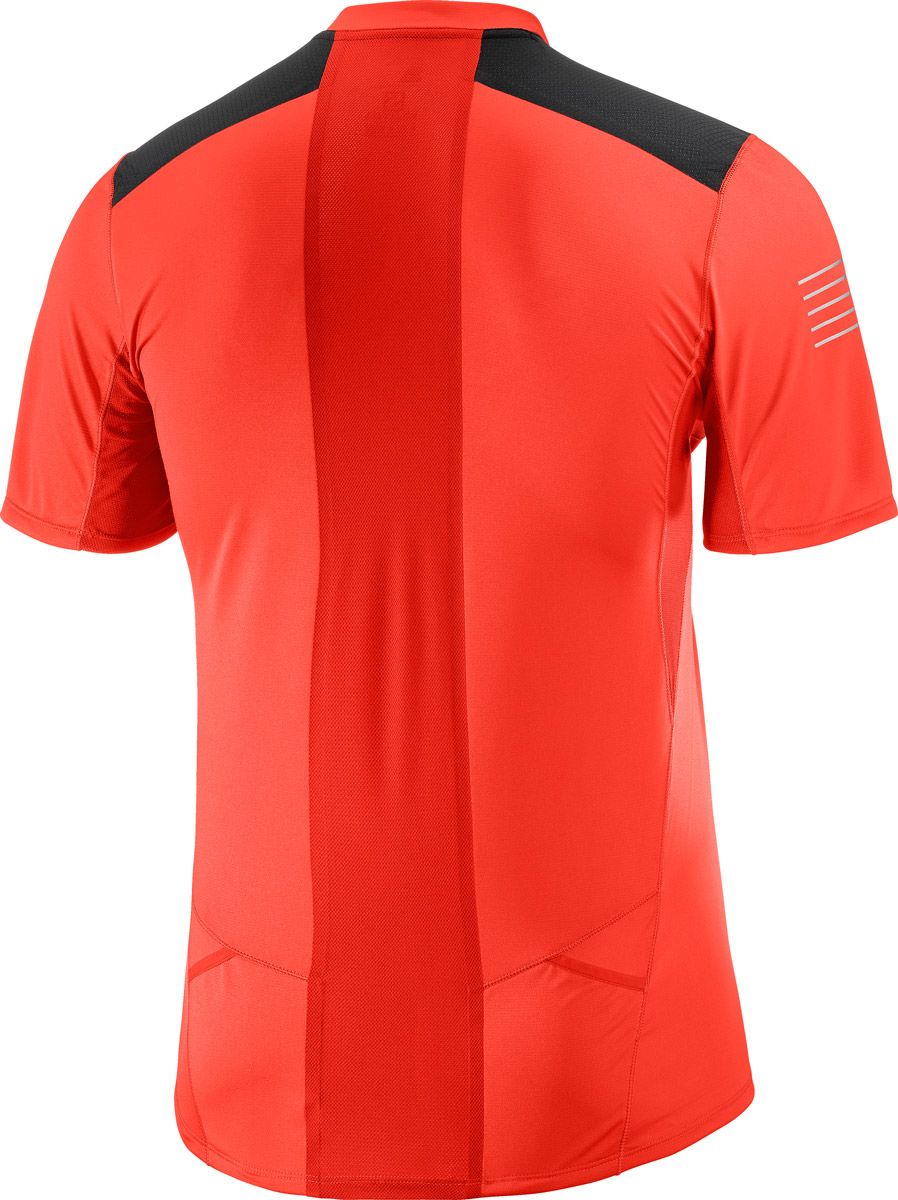 Salomon Fast Wing Hz Ss Tee M Fiery Red black Barrabes