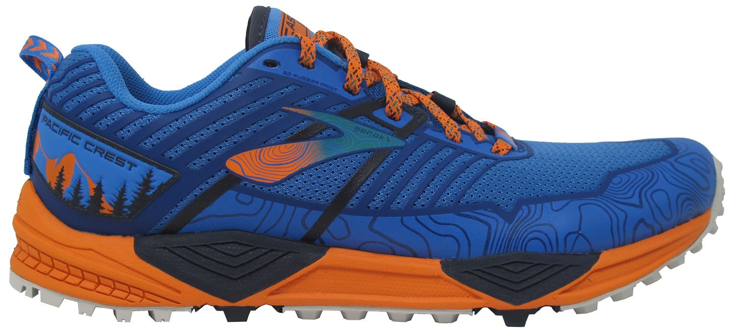 Brooks Cascadia 13 Blue org navy 478 Barrabes