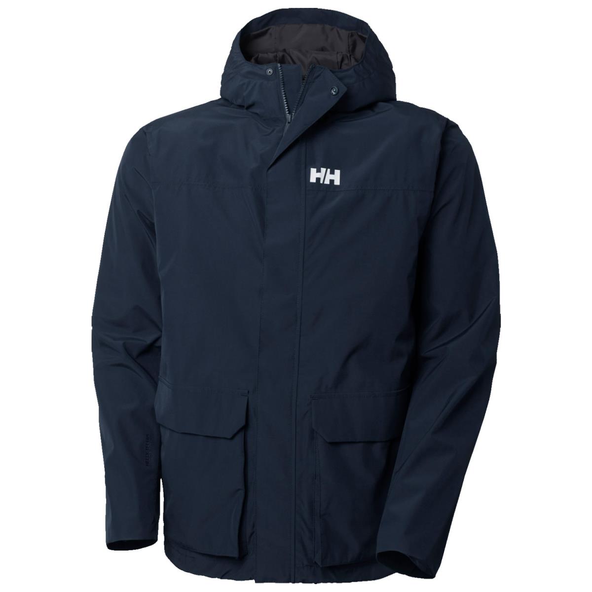 Helly Hansen T2 Utility Rain Jacket Navy Barrabes