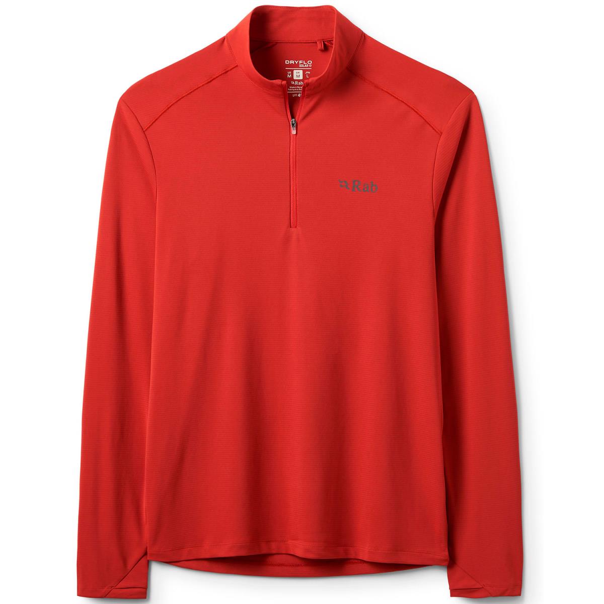 Rab Force Ls Zip Tuscan Red | Barrabes