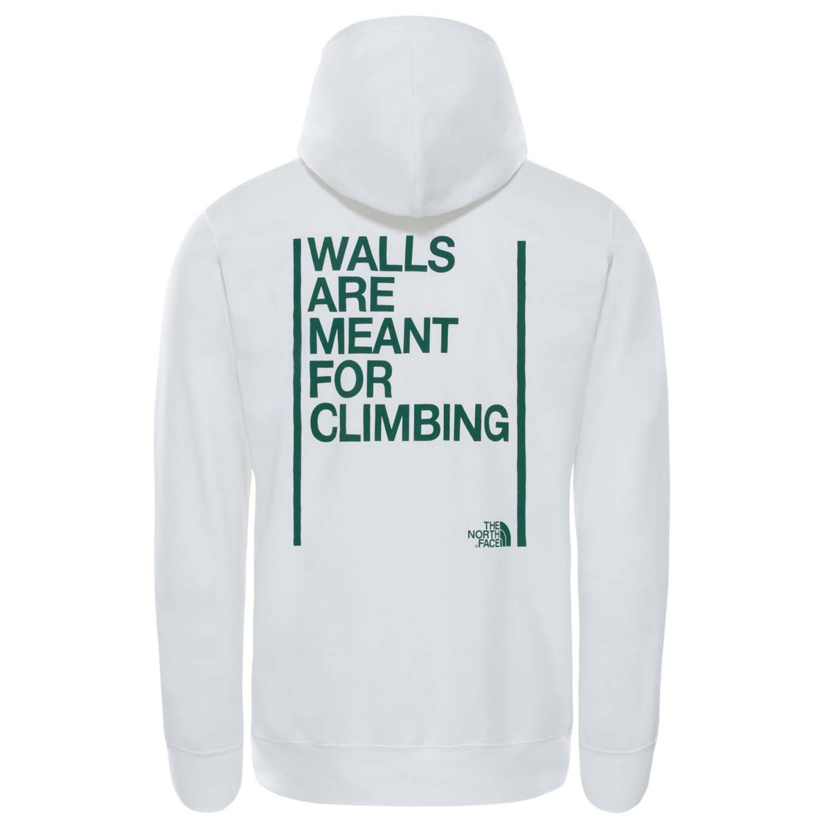 The North Face Walls Are Meant For Climbing Hoodie Tnf White Barrabes