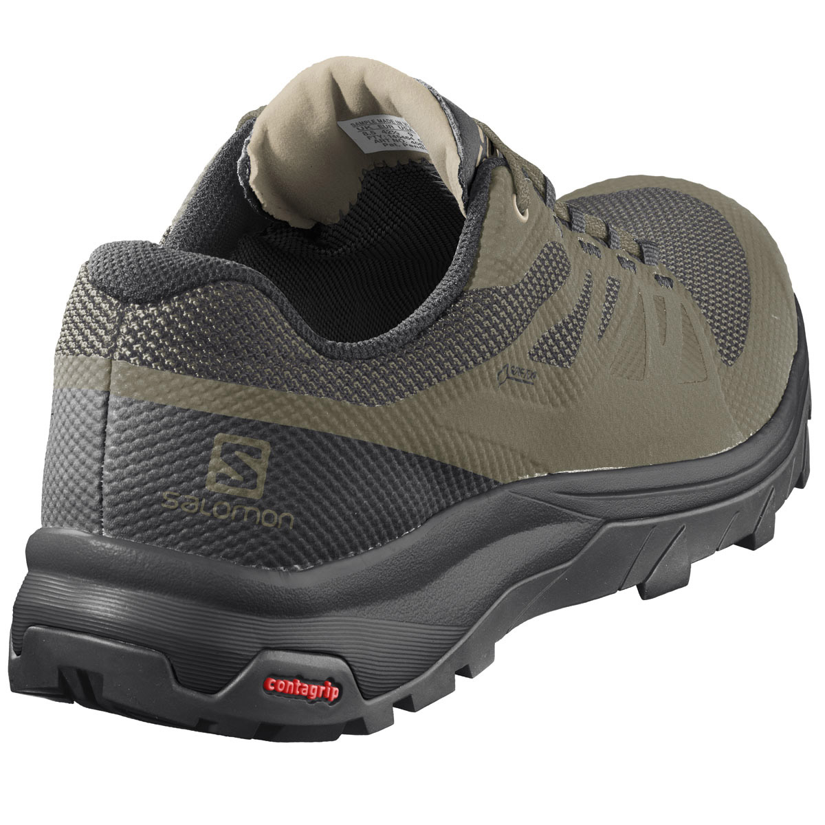 SALOMON Shoes Mens  11  Outline Goretex OrthoLite Burnt Olive 409968 Hiking Walk Men main image 2