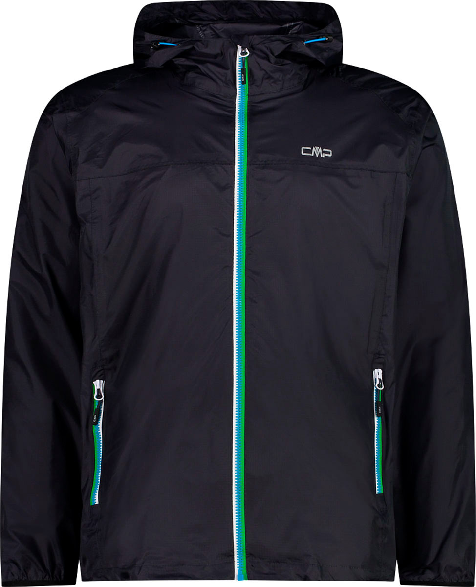 Giacca A Vento CMP Uomo Hoodie Button Rain - Impermeabile, Con Cappuccio E Bottoni, Per Outdoor