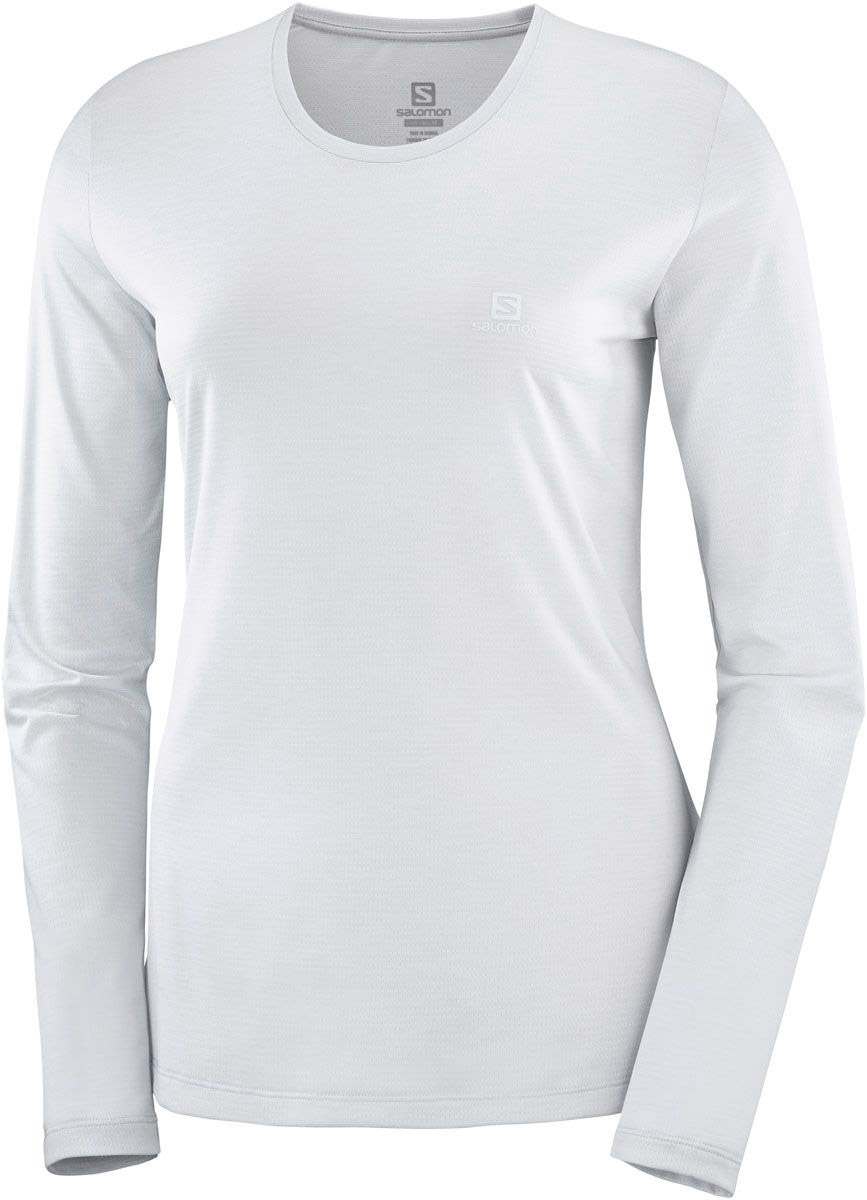 Salomon Agile Ls Tee W White Barrabes