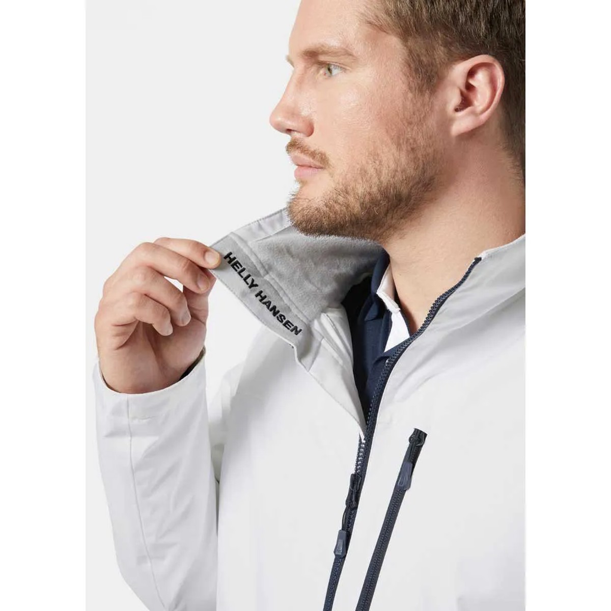 Helly Hansen Jacket Crew Midlayer Sailing Jacket 2.0 White | Barrabes
