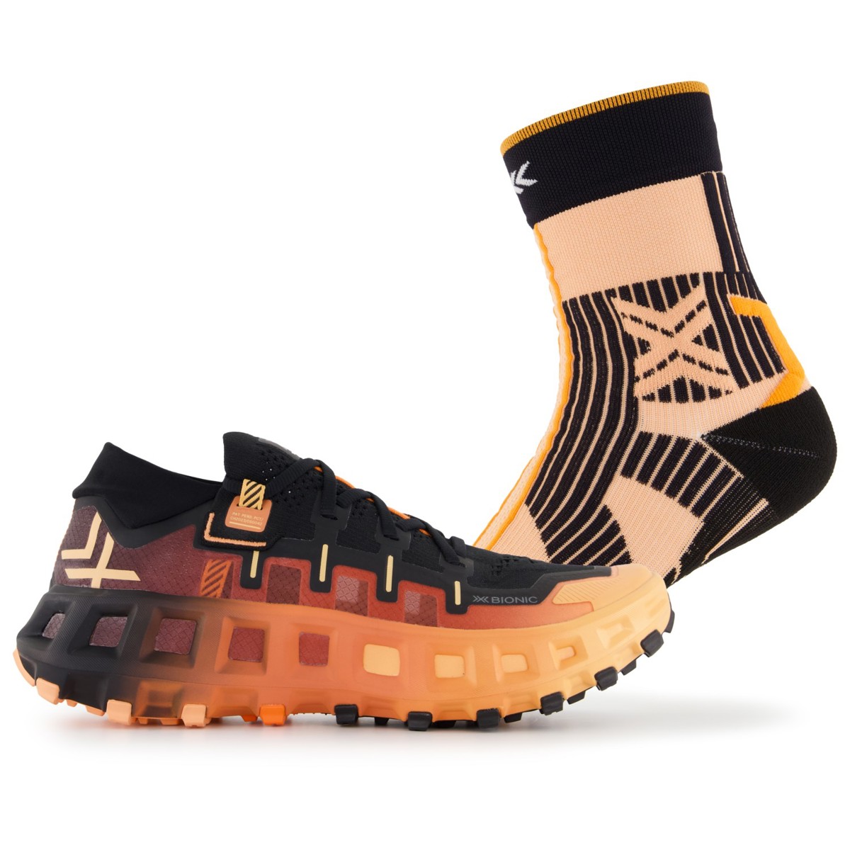 X-bionic Hiking Shoes Terraskin X01 X Black/dark Peach/fresh X Black/da ...