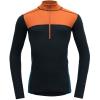  devold Lauparen Merino 190 Zip Neck FLAME/INK/