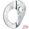 petzl  Coeur stainless 10 mm (pack of 20)