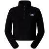  the north face W 100 GLACIER CROPPED 1/4 ZIP White Dune 4H0