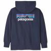  Patagonia Ks Hoody Sweatshirt P-6 Logo: New Navy