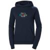  helly hansen W CORE GRAPHIC HOODIE Lav Green NAVY