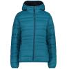 Cmp  Woman Jacket Fix Hood Teal