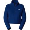 the north face W 100 GLACIER CROPPED 1/4 ZIP White Dune D1R