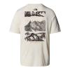 the north face  M FOUNDATION MOUNTAINS FACES TEE White D