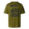 the north face  M FOUNDATION MOUNTAINS FACES TEE Forest 