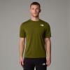 the north face  M FOUNDATION MOUNTAINS FACES TEE Forest 