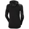 Tričko helly hansen LIFA MERINO MIDW BLC HOODIE Black