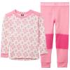 Póló helly hansen GRAPHIC LIFA MERINO SET Yellow Cream SUGAR PINK