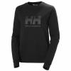  helly hansen Logo Crew Sweatshirt 2.0 W BLACK