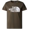  The North Face Teen Easy Ss Tee New Taupe Green