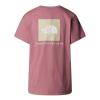 the north face  W SS BOX NSE RELAXED TEE Nostalgia Rose/