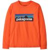  patagonia KS LS P-6 LOGO T-SHIRT Ink Black ORPL