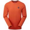 rab  BASECAMP LOGO BADGE LS TEE Beluga RED CLAY