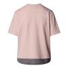  the north face W FABRIC MIX SS TEE - AP PINK MOSS