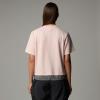  the north face W FABRIC MIX SS TEE - AP PINK MOSS