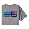 Camiseta patagonia P-6 Logo Respon Tee GRAV HEAT