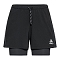  odlo The Essentials 3 inch 2-in-1 Running Shorts BLACK