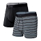 Calzoncillo saxx Quest Boxer Brief Fly 2Pk Black/Dk Charc SBI