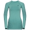 Camiseta odlo Performance Warm Eco Long Sleeve Baselayer Top W BLUE WING