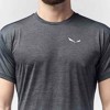 Marškinėliai salewa PUEZ MELANGE DRY S/S TEE Black Out Mel