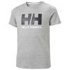 Tričko helly hansen JR LOGO T-SHIRT Cherry Blossom GREY MELAN