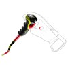 Hůlky leki GS 3D Bright Red-Black-Neonyellow