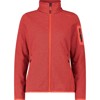  cmp Mèlange Knit-Tech fleece W RED FLUO