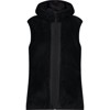 Gilè cmp WOMAN VEST FIX HOOD SESAMO NERO