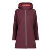 Jas cmp WOMAN PARKA ZIP HOOD teal BURGUNDY